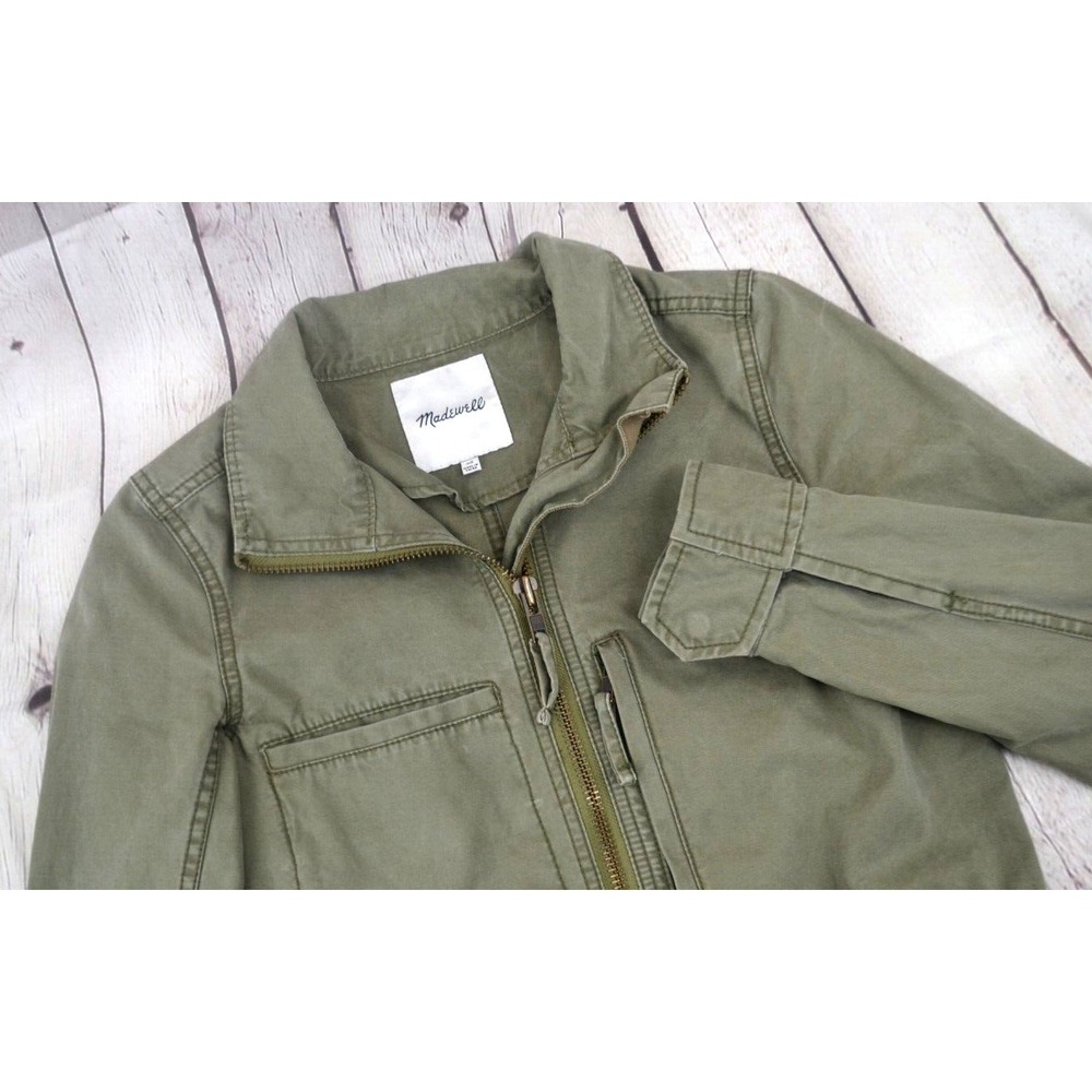 MADEWELL Women's Fleet Jacket Military / Utility Style SIZE XS‎ Green
